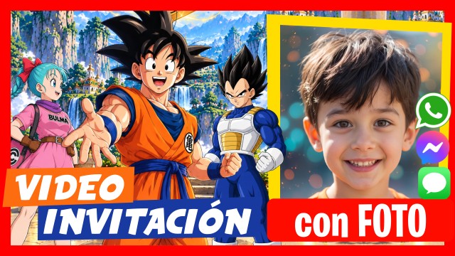 Invitación Whatsapp Dragon Ball Habla