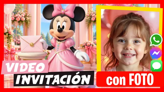 Hacer Video Invitación Minnie