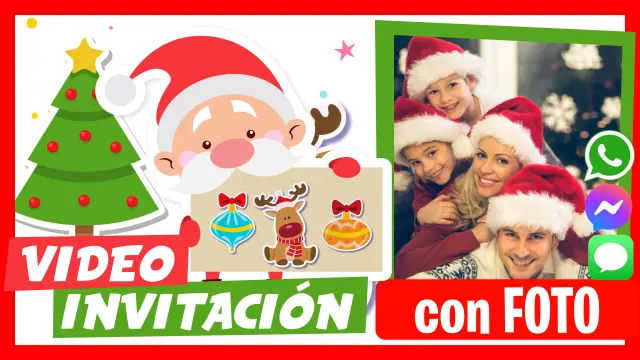 Video Invitación Personalizada de Navidad