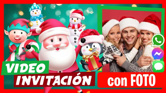 Hacer Video Invitación Navidad Año Nuevo