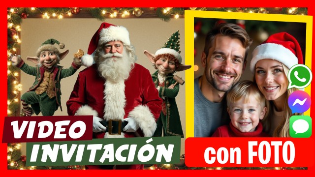 Invitación Whatsapp Navidad o Saludo de Navidad