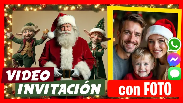 Video Invitación Navideña o Saludo de Navidad