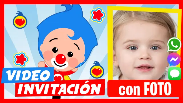 Video Invitación Personalizada de Plim Plim Cumpleaños Infantil