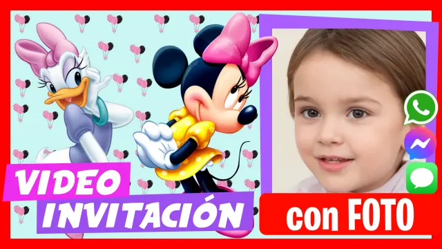Video Invitación Minnie Mouse y Daisy Fiesta Cumpleaños