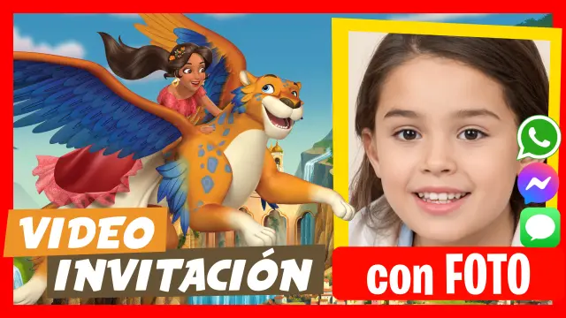 Elena de Avalor - Descubre nuestras video invitaciones personalizadas.