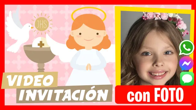 Video Invitación Personalizada de Comunión o Confirmación