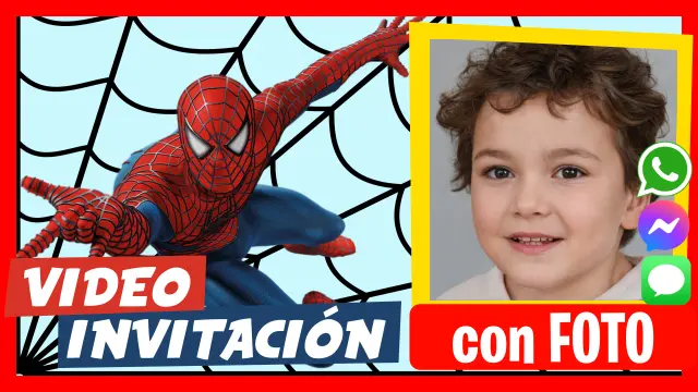 Video Invitación Personalizada del Hombre Araña