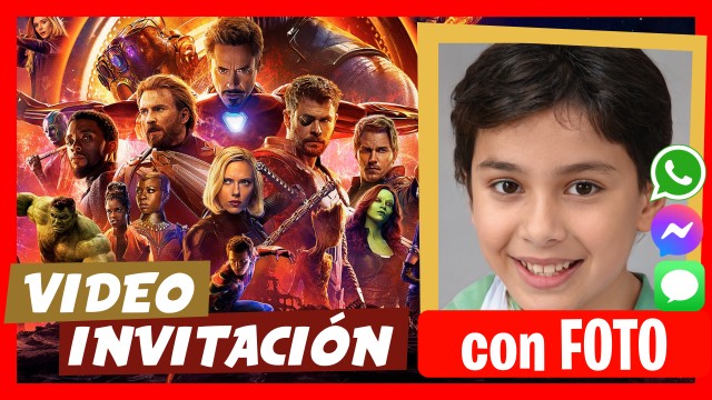 Invitación Whatsapp Avengers (Los Vengadores)