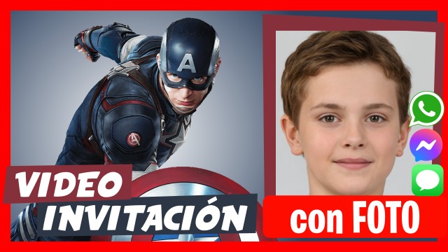 Invitación Whatsapp Capitán América