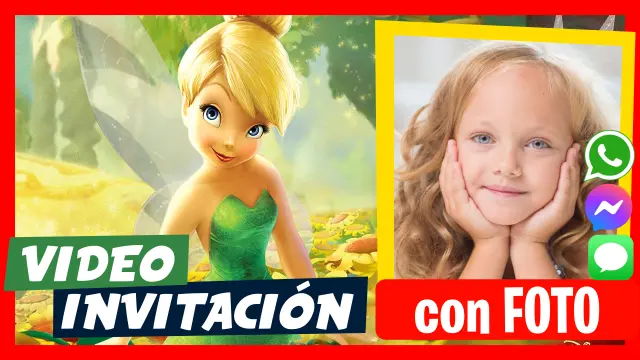 Invitación en Video de Tinker Bell Campanita Cumpleaños
