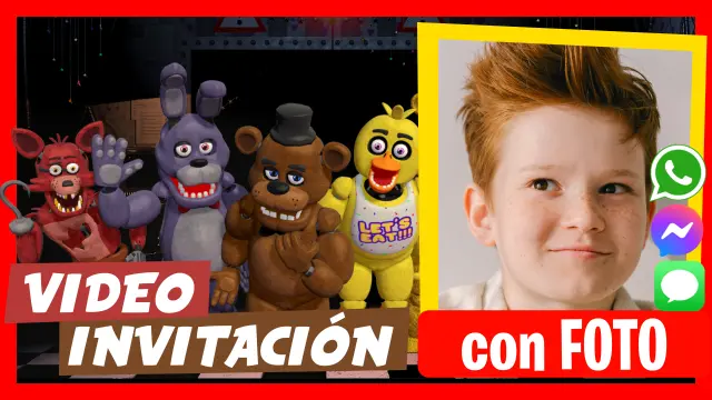 Invitación en Video de Five Nights at Freddy's Cumpleaños