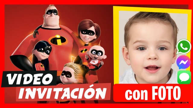 Invitación Whatsapp Los Increíbles