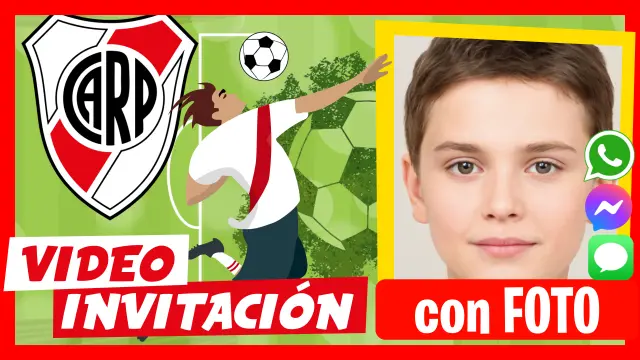 Invitación en Video de Club Atlético River Plate Cumpleaños