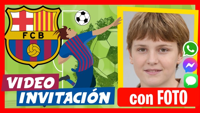 Invitación Whatsapp Futbol Barcelona