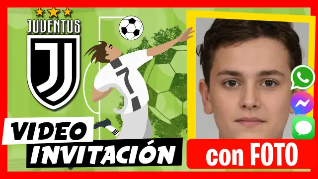Video Invitación Fiesta Cumpleaños Juventus
