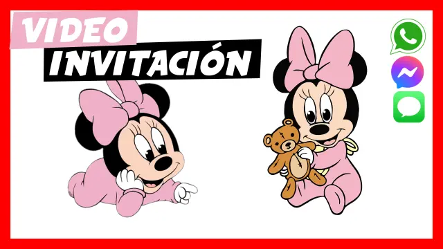 Video Invitación Baby Shower Minnie