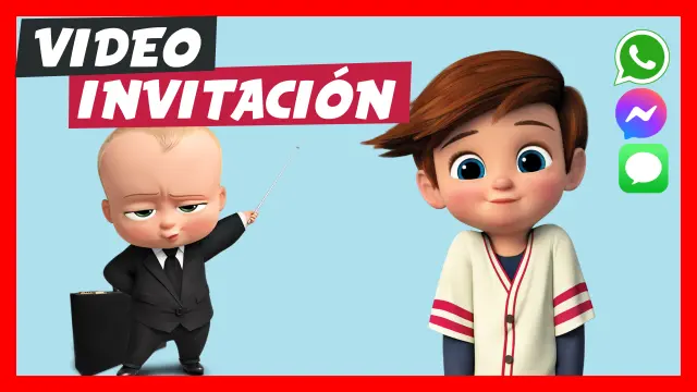 Video Invitación Personalizada de Un Jefe en Pañales Baby Shower