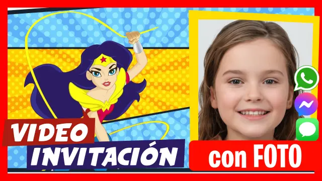 Invitación en Video de La Mujer Maravilla