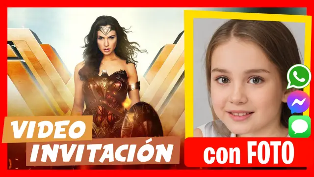 Video Invitación Mujer Maravilla la película