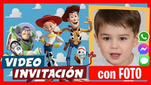 Invitación en Video de Toy Story Cumpleaños