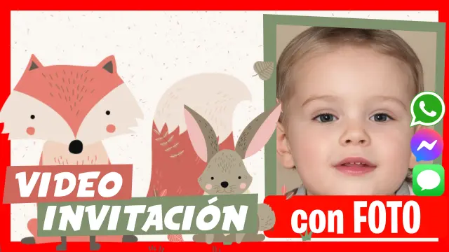 Animales del Bosque - Descubre nuestras video invitaciones personalizadas.