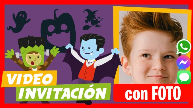 Invitación Whatsapp Halloween Disfraces
