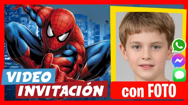 Invitación en Video de Spiderman Clásico