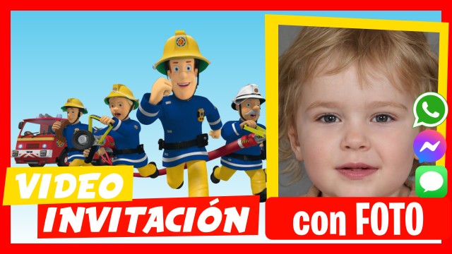 Invitación Whatsapp Bombero Sam