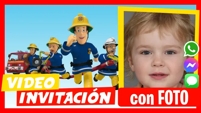 Invitación en Video de Bombero Sam Cumpleaños