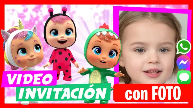 Bebés Llorones - Descubre nuestras video invitaciones personalizadas.