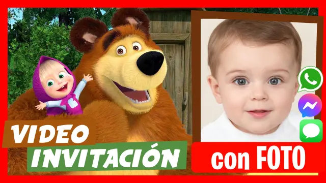 Invitación en Video de Masha Cumpleaños