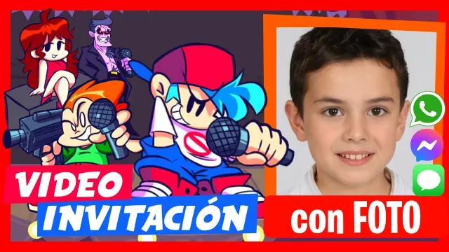 Friday Night Funkin - Descubre nuestras video invitaciones personalizadas.