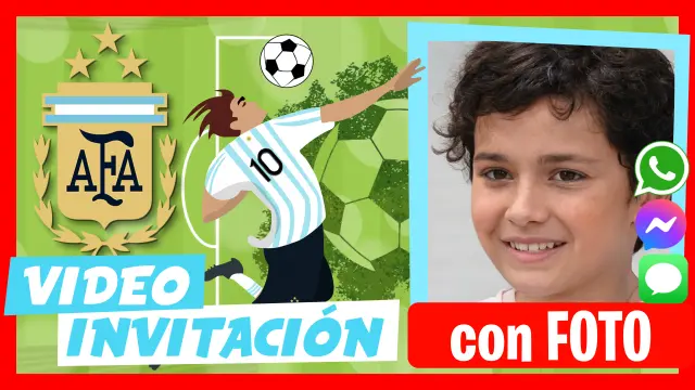 Invitación en Video de Selección Argentina de Fútbol Cumpleaños