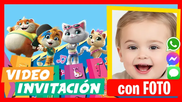 44 Gatos - Descubre nuestras video invitaciones personalizadas.
