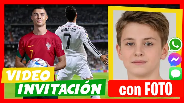 Invitación en Video de Cristiano Ronaldo Cumpleaños