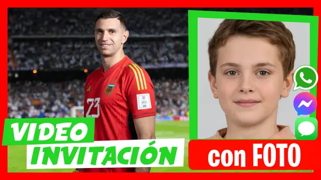 Video Invitación Fiesta Cumpleaños Emiliano Dibu Martinez