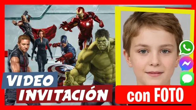 Hacer Video Invitación Avengers (Los Vengadores)