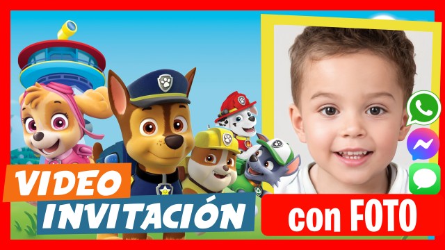 Invitación Whatsapp Fiesta Paw Patrol