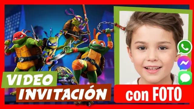 Hacer Video Invitación TMNT