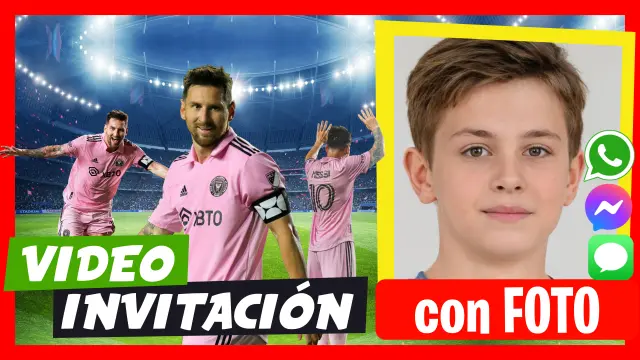 Invitación en Video de Messi Inter Miami Cumpleaños