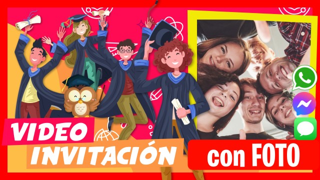 Invitación Whatsapp Fiesta de Graduación Egresados