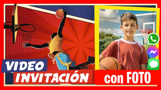 Invitación Whatsapp Baloncesto Basketball