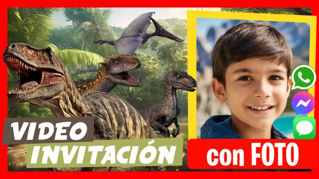Invitación Whatsapp Jurassic World Park