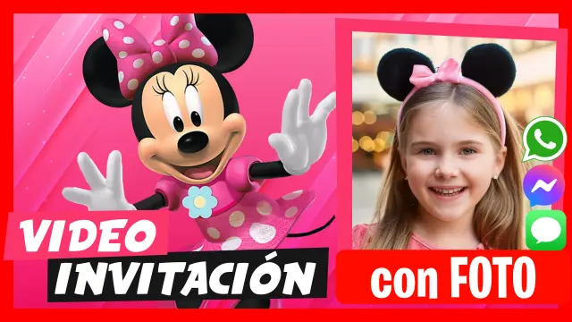 Hacer Video Invitación Minnie