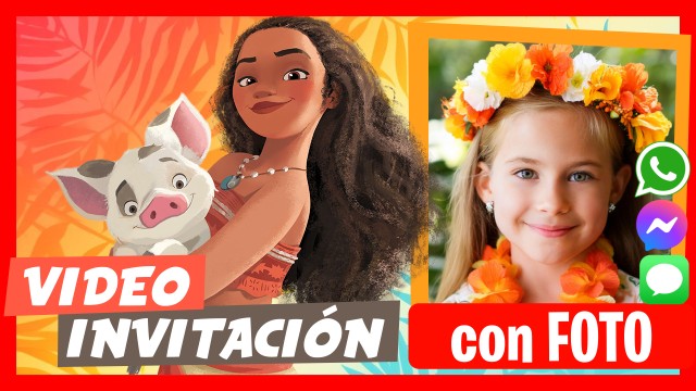 Invitación Whatsapp Moana Maui (Vaiana)