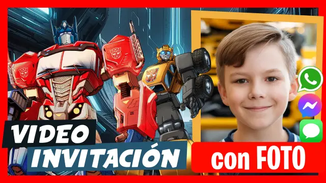 Hacer Video Invitación Transformers