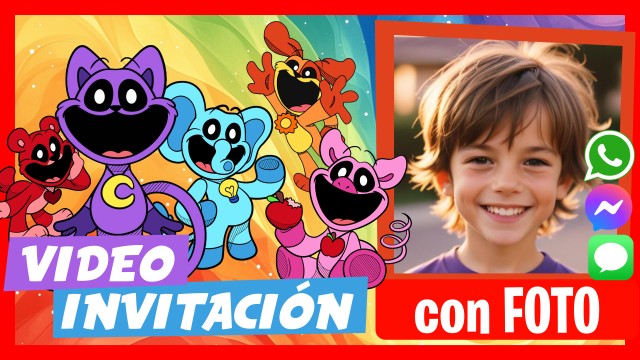 Invitación Whatsapp Smiling Critters