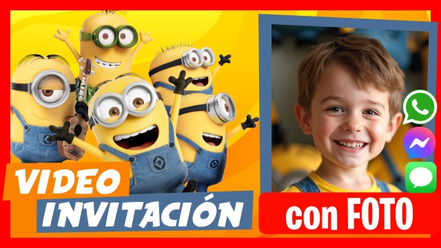 Invitación Whatsapp Minions Party