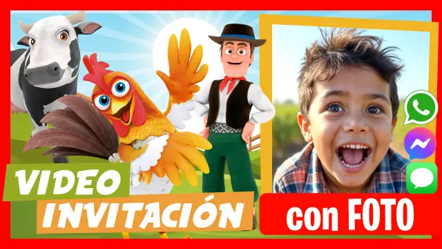 Video Invitación Bartolito La Granja de Zenon Fiesta Cumpleaños