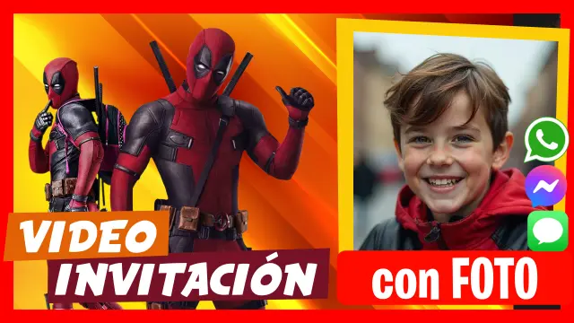 Invitación en Video de Deadpool Cumpleaños
